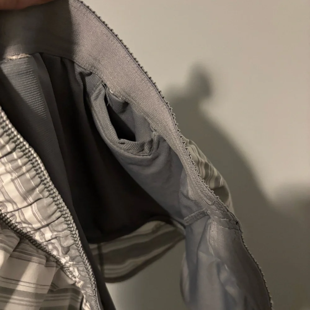 Lululemon Athletica Gray and White Athletic Shorts